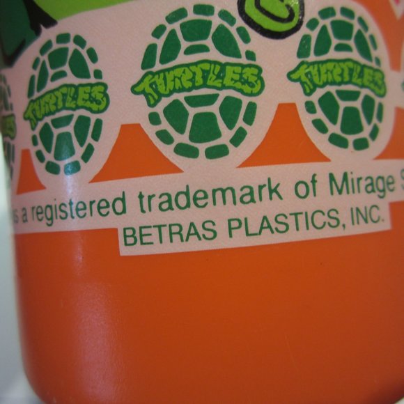 TMNT Vintage Michaelangelo Water Bottle 1990 Mirage Studios - Picture 5 of 11